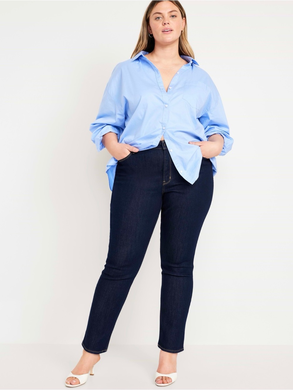 Old Navy High-Waisted Wow Straight Jeans